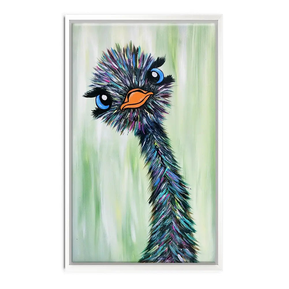 Funky Ostrich Oversized Canvas Print Funky Ostrich Oversized Canvas Print wall art product Art Print Shop