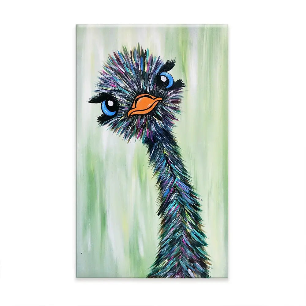 Funky Ostrich Oversized Canvas Print Funky Ostrich Oversized Canvas Print wall art product Art Print Shop
