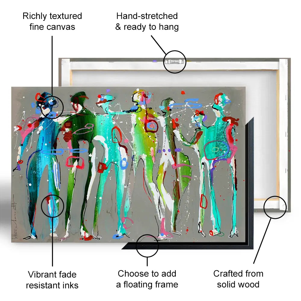 Funky People Canvas Print Funky People Canvas Print wall art product Studio Paint-Ing