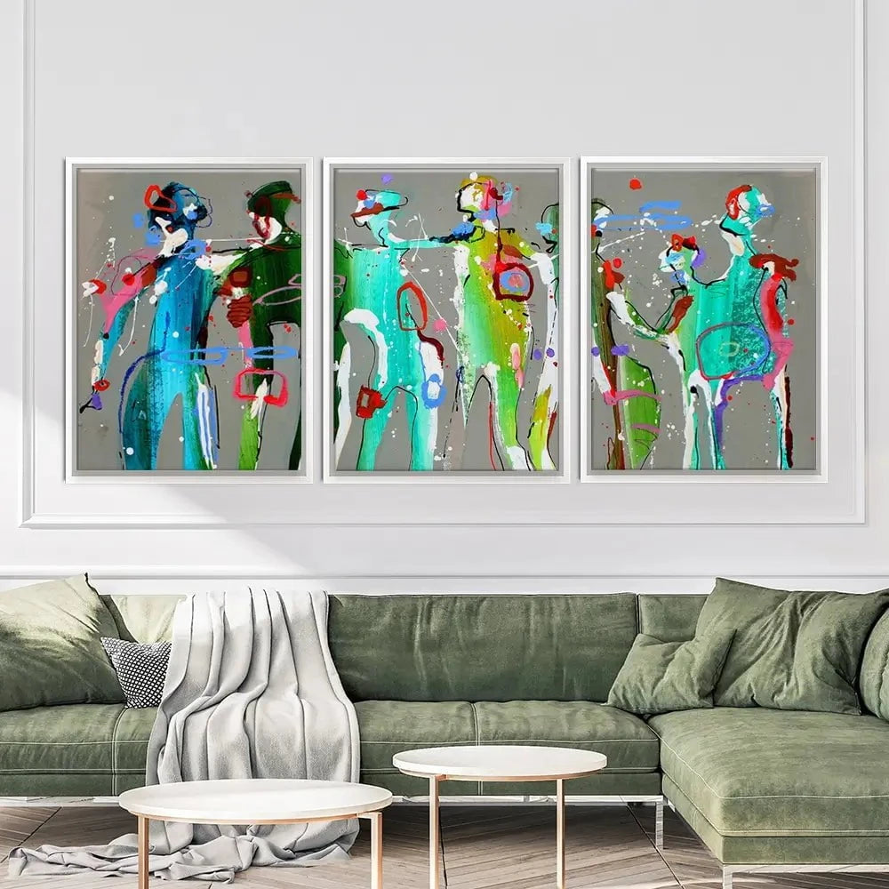 Funky People Trio Canvas Print Funky People Trio Canvas Print wall art product Studio Paint-Ing