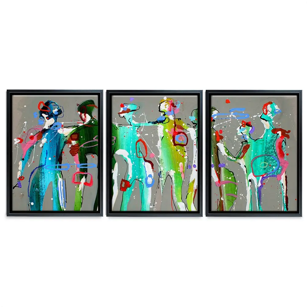 Funky People Trio Canvas Print Funky People Trio Canvas Print wall art product Studio Paint-Ing