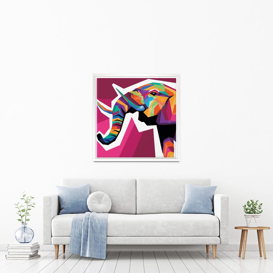 Funky Pop Art Elephant Canvas Print wall art product Zero05Ard / Shutterstock