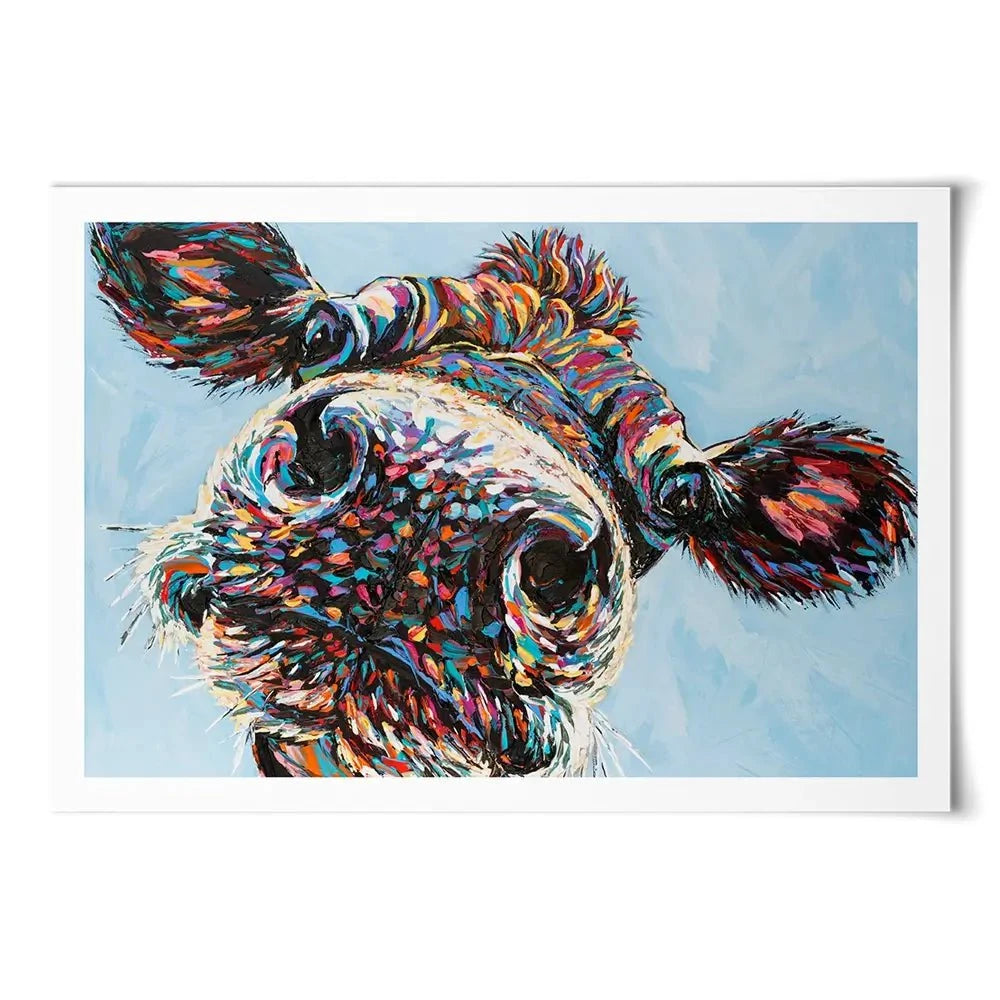 Funny Cow 2 Art Print Funny Cow 2 Art Print wall art product Carolee Vitaletti