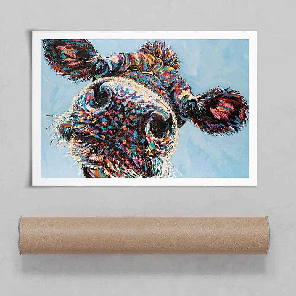 Funny Cow 2 Art Print Funny Cow 2 Art Print wall art product Carolee Vitaletti