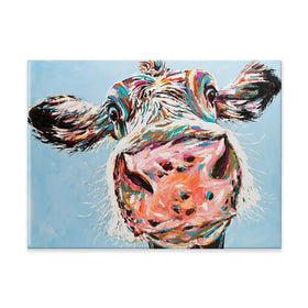 Funny Cow Canvas Print Funny Cow Canvas Print wall art product Carolee Vitaletti
