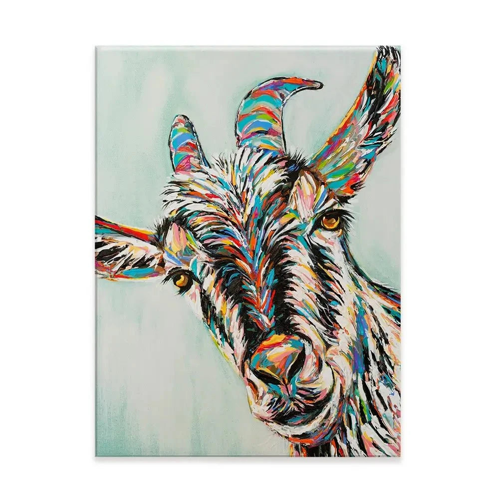 Funny Goat Canvas Print Funny Goat Canvas Print wall art product Carolee Vitaletti