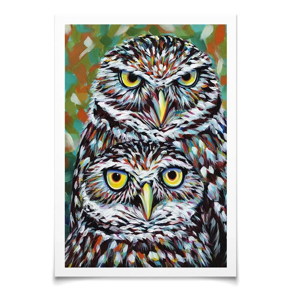 Fury Feather Friends Art Print Fury Feather Friends Art Print wall art product Carolee Vitaletti