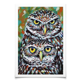 Fury Feather Friends Art Print Fury Feather Friends Art Print wall art product Carolee Vitaletti