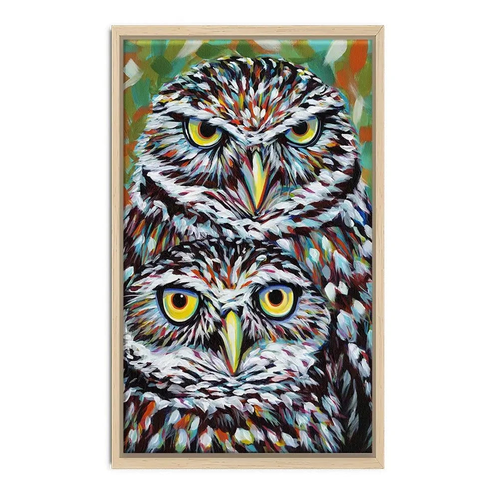 Fury Feather Friends Canvas Print Fury Feather Friends Canvas Print wall art product Carolee Vitaletti
