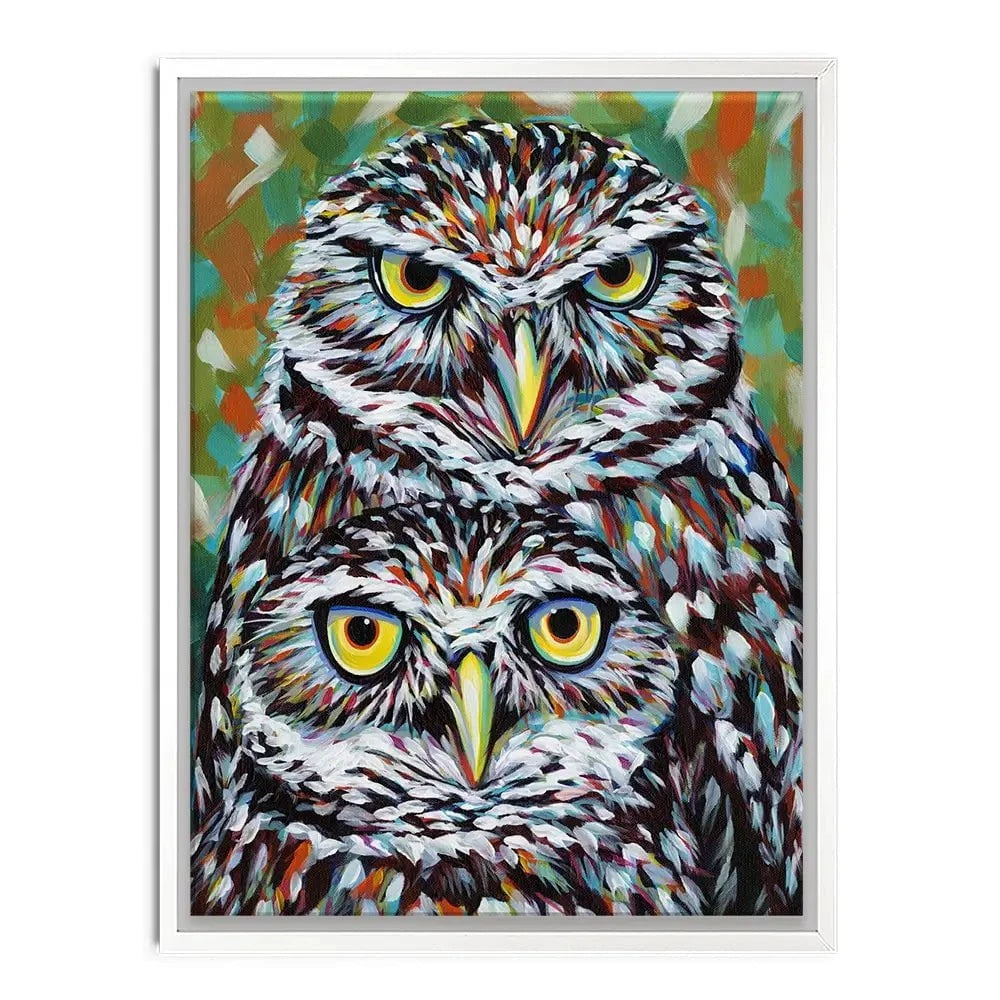 Fury Feather Friends Canvas Print Fury Feather Friends Canvas Print wall art product Carolee Vitaletti