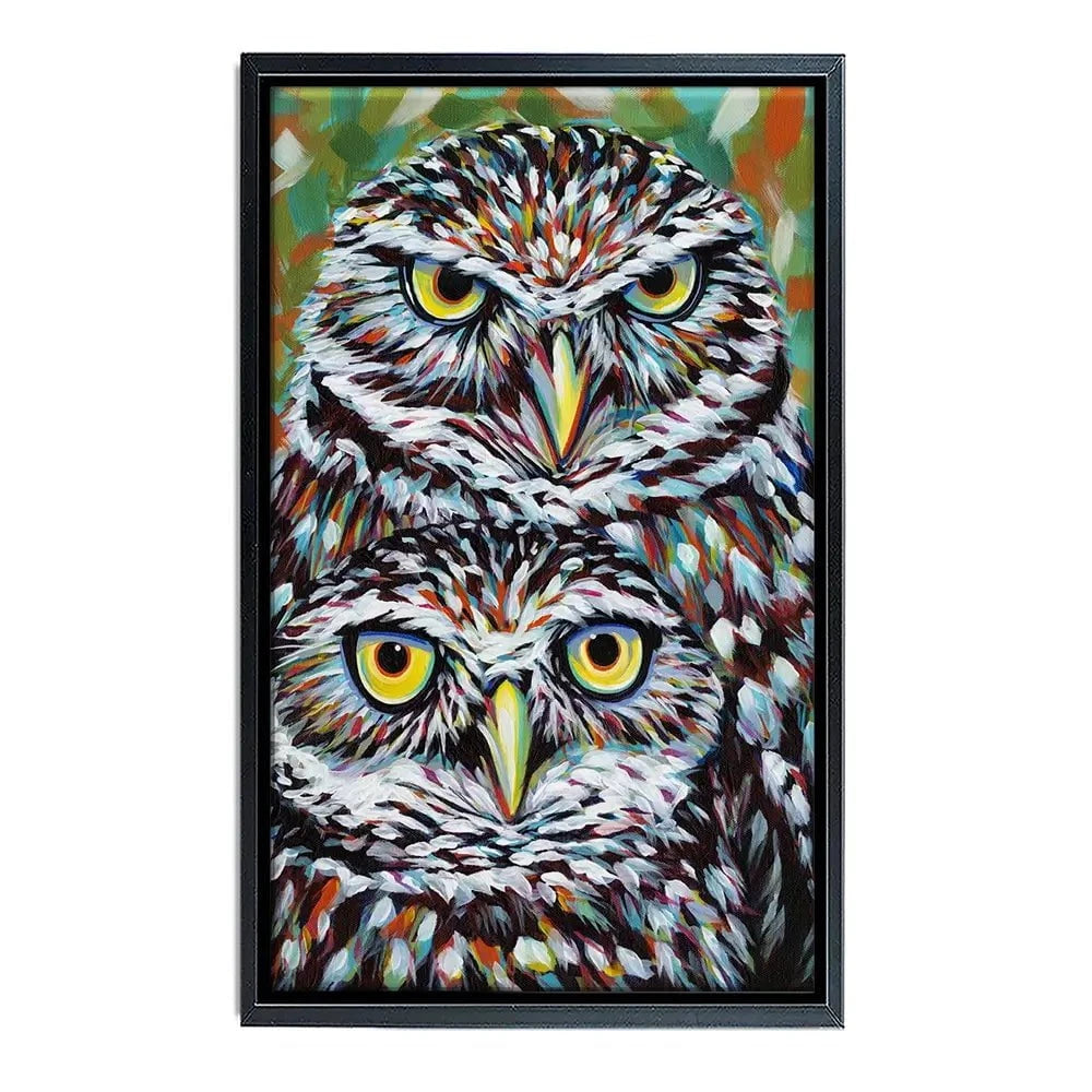 Fury Feather Friends Canvas Print Fury Feather Friends Canvas Print wall art product Carolee Vitaletti