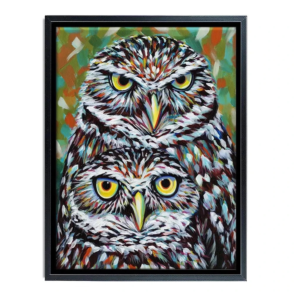 Fury Feather Friends Canvas Print Fury Feather Friends Canvas Print wall art product Carolee Vitaletti