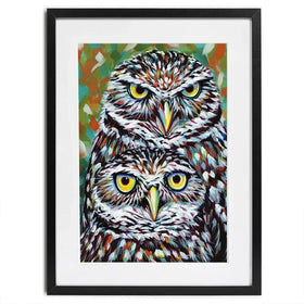 Fury Feather Friends Framed Art Print Fury Feather Friends Framed Art Print wall art product Carolee Vitaletti