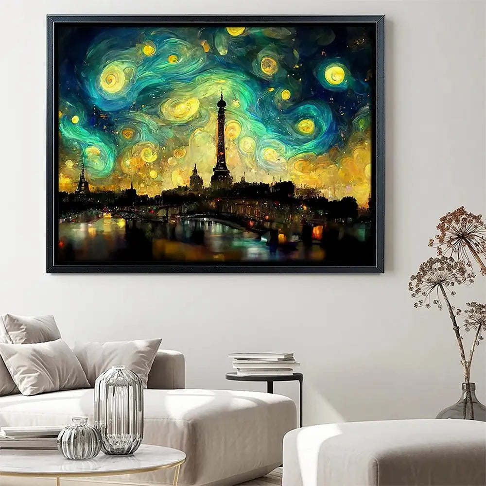 Galaxy Starry Night Canvas Print Galaxy Starry Night Canvas Print wall art product 3d artwork wallpaper / Shutterstock