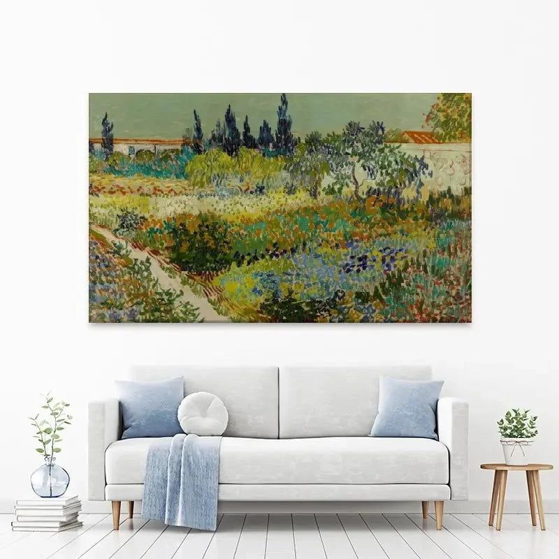 Garden At Arles Canvas Print Garden At Arles Canvas Print wall art product Vincent Van Gogh