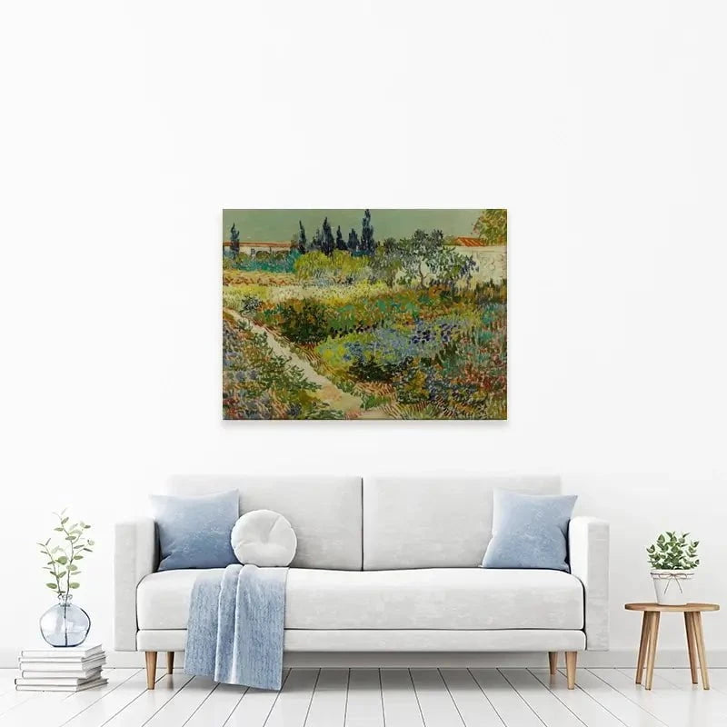 Garden At Arles Canvas Print Garden At Arles Canvas Print wall art product Vincent Van Gogh