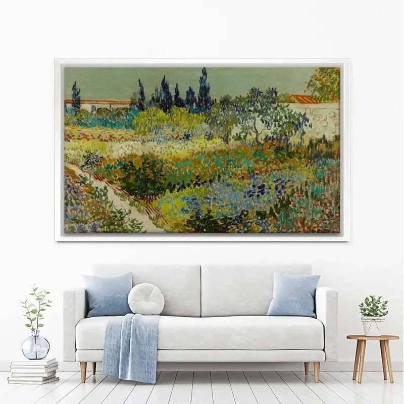 Garden At Arles Canvas Print Garden At Arles Canvas Print wall art product Vincent Van Gogh