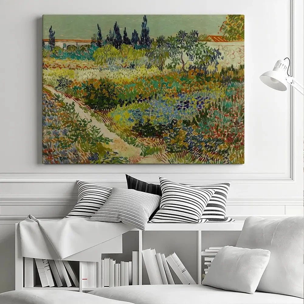 Garden At Arles Canvas Print Garden At Arles Canvas Print wall art product Vincent Van Gogh