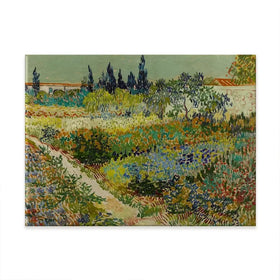 Garden At Arles Canvas Print Garden At Arles Canvas Print wall art product Vincent Van Gogh