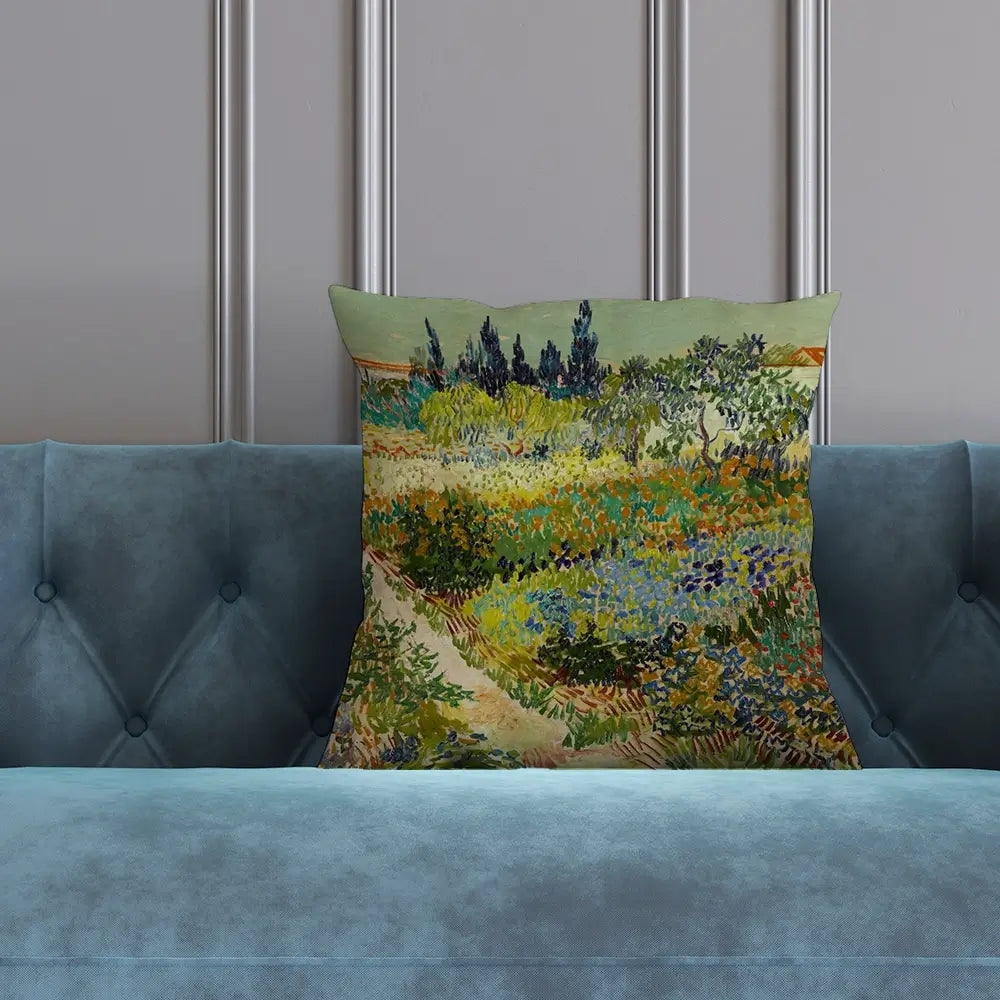 Garden At Arles Cushion Garden At Arles Cushion wall art product Art Print Shop