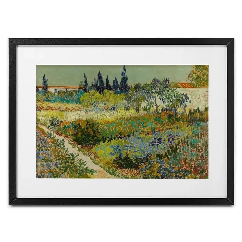 Garden At Arles Framed Art Print Garden At Arles Framed Art Print wall art product Vincent Van Gogh