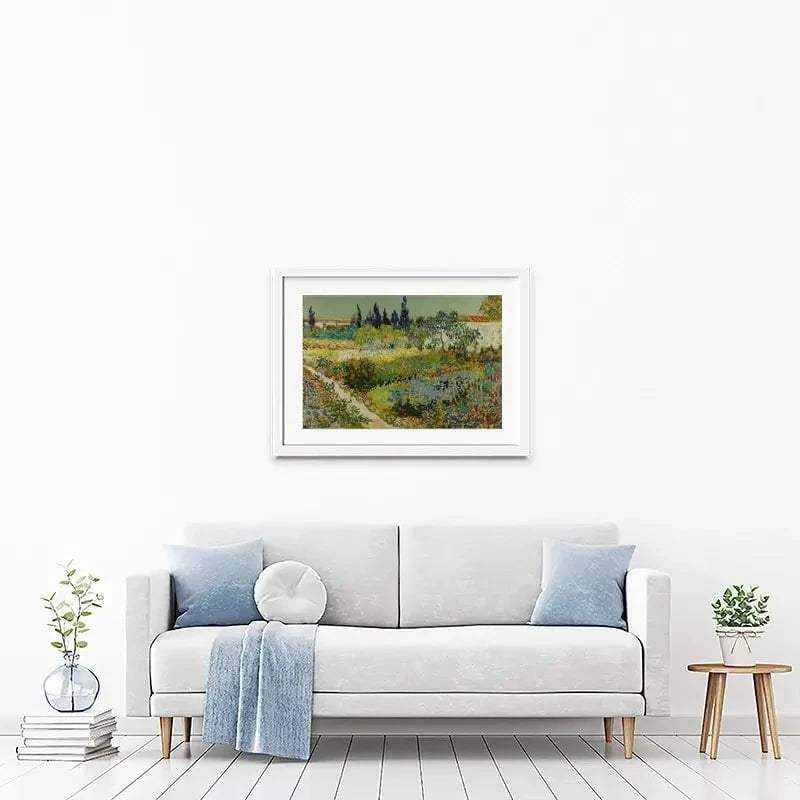 Garden At Arles Framed Art Print Garden At Arles Framed Art Print wall art product Vincent Van Gogh