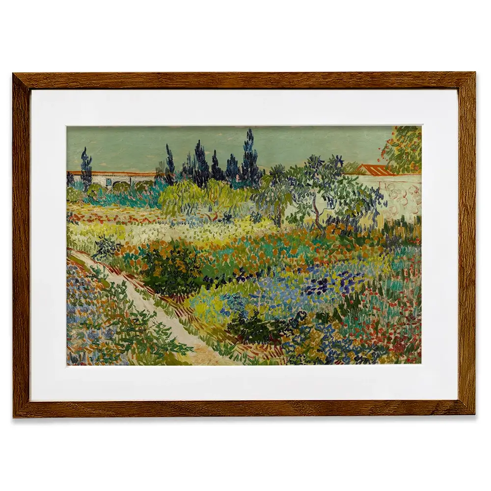 Garden At Arles Framed Art Print Garden At Arles Framed Art Print wall art product Vincent Van Gogh