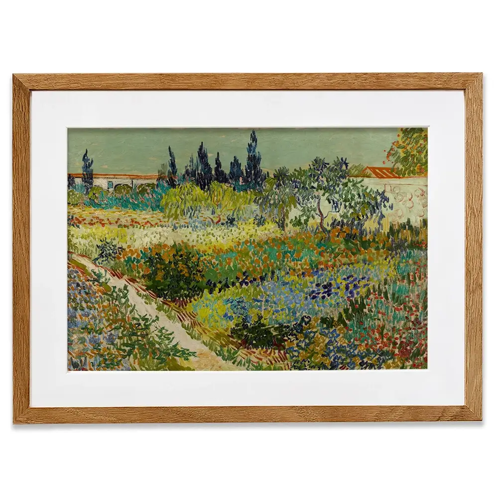 Garden At Arles Framed Art Print Garden At Arles Framed Art Print wall art product Vincent Van Gogh