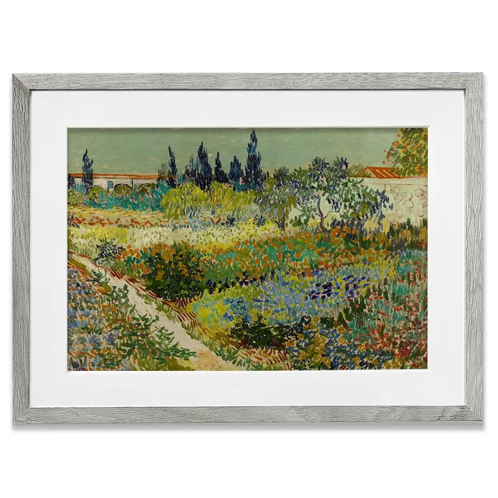 Garden At Arles Framed Art Print Garden At Arles Framed Art Print wall art product Vincent Van Gogh