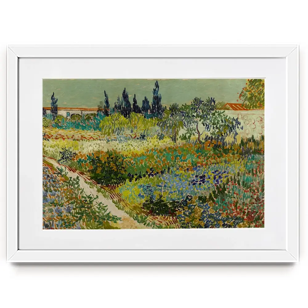Garden At Arles Framed Art Print Garden At Arles Framed Art Print wall art product Vincent Van Gogh
