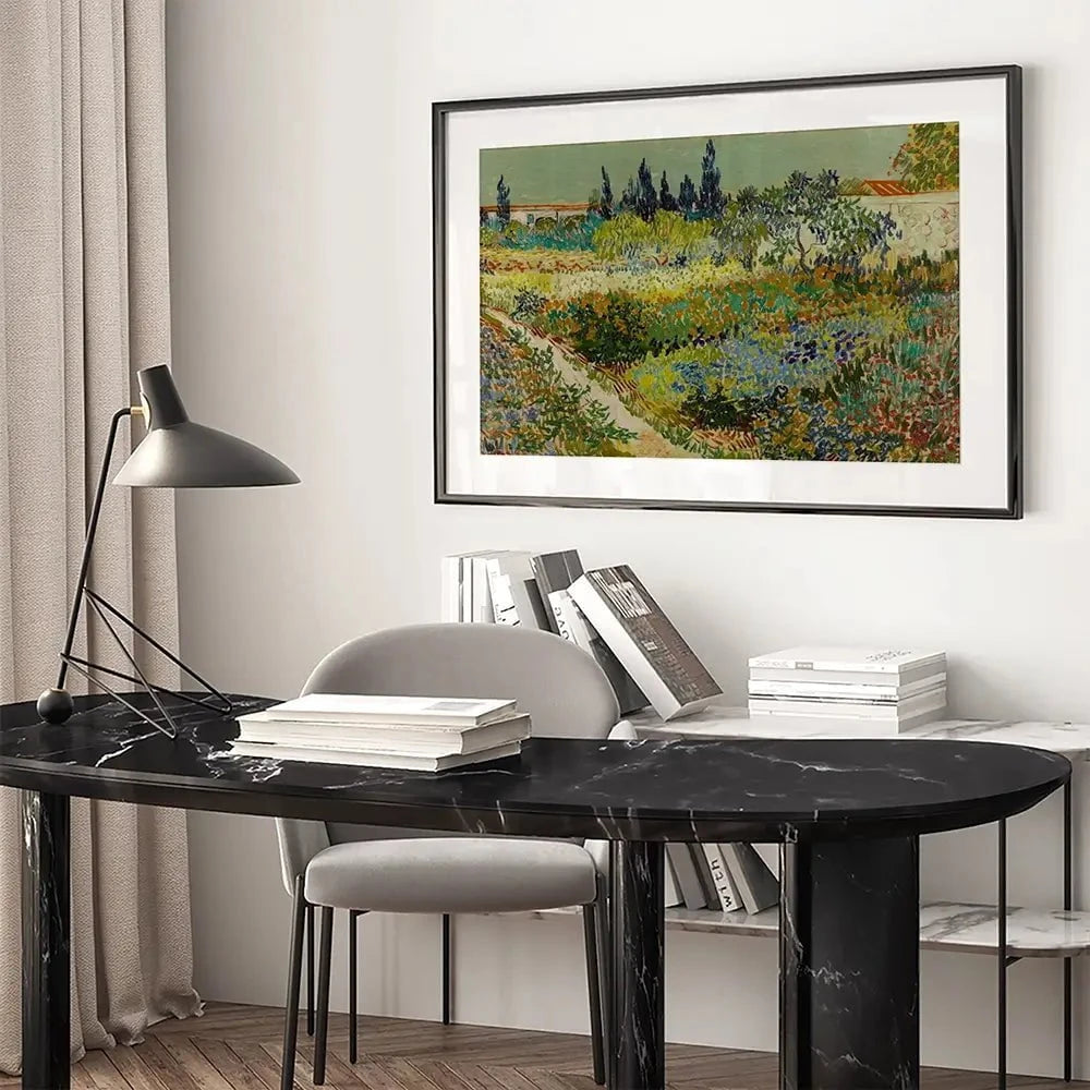 Garden At Arles Framed Art Print Garden At Arles Framed Art Print wall art product Vincent Van Gogh