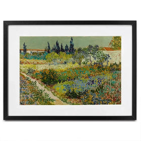 Garden At Arles Framed Art Print Garden At Arles Framed Art Print wall art product Vincent Van Gogh