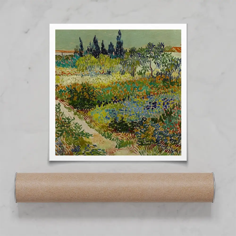 Garden At Arles Square Art Print Garden At Arles Square Art Print wall art product Art Print Shop