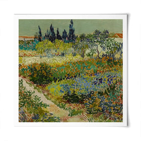 Garden At Arles Square Art Print Garden At Arles Square Art Print wall art product Art Print Shop