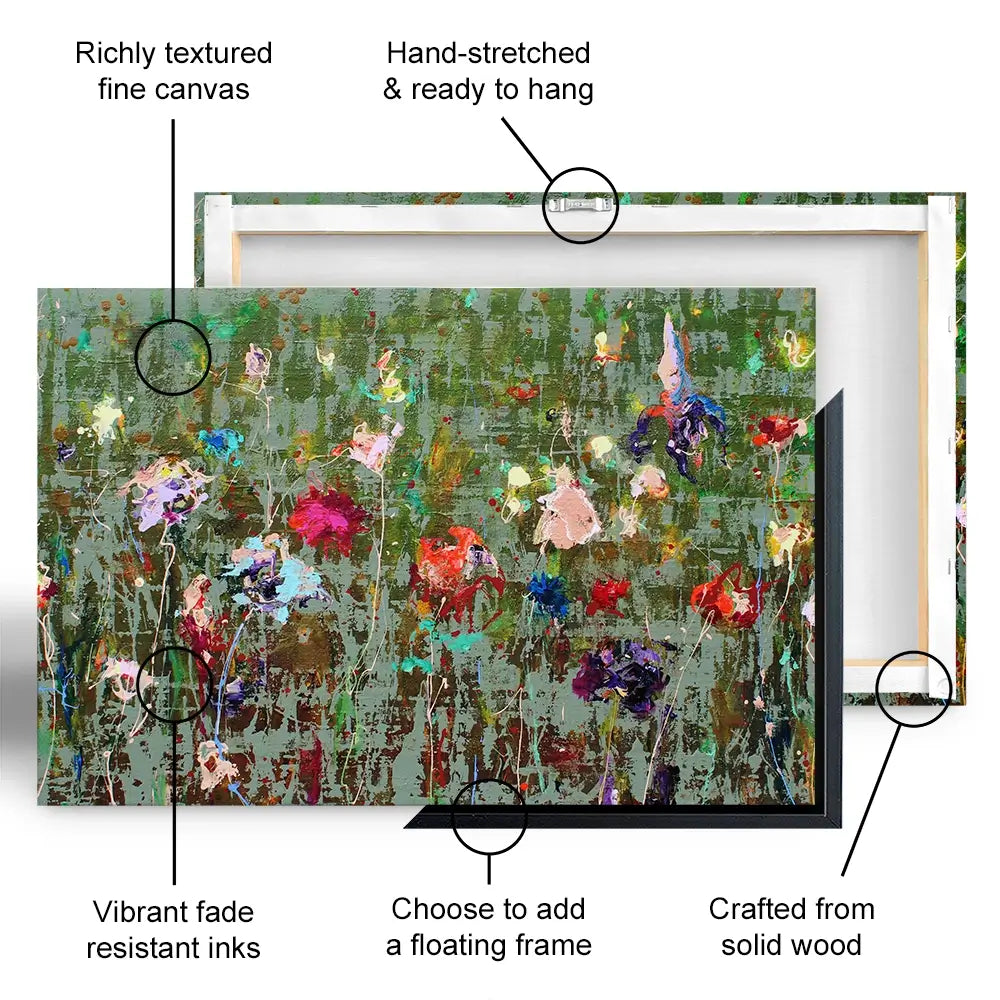 Garden Flowers Canvas Print Garden Flowers Canvas Print wall art product Studio Paint-Ing