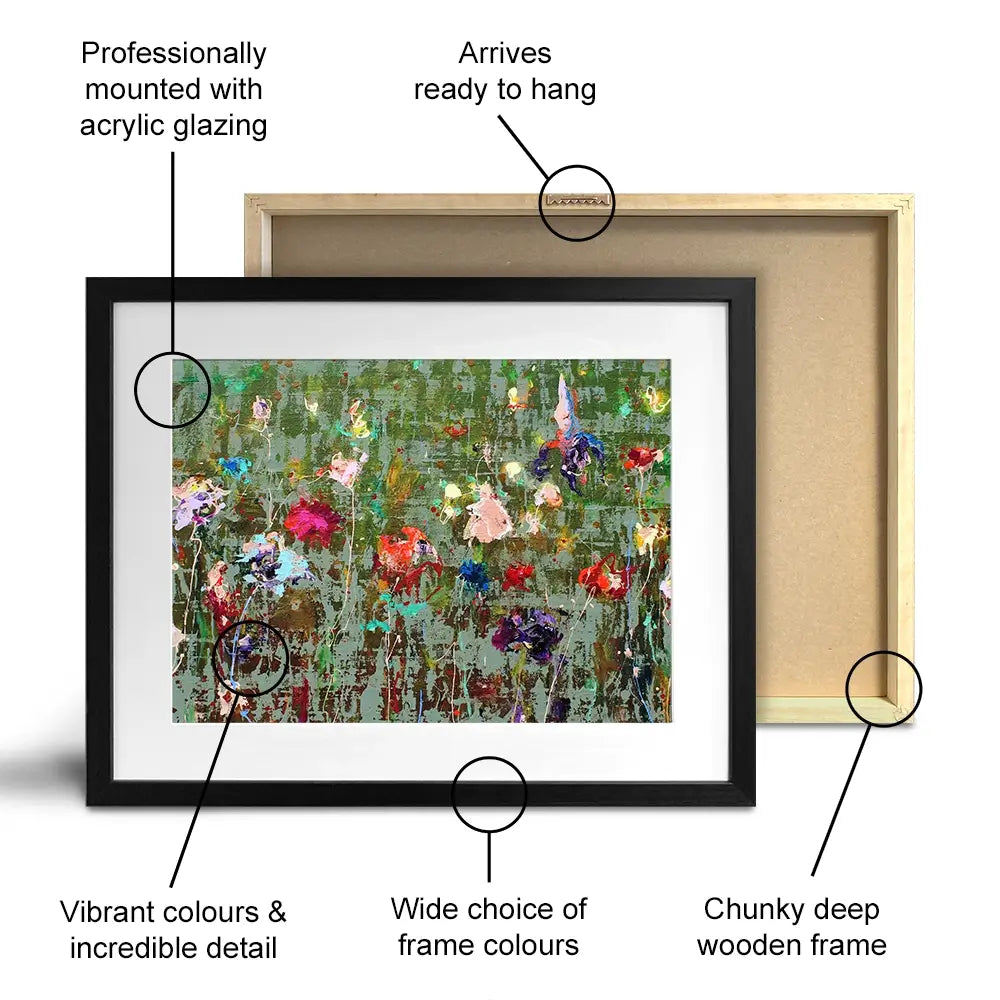 Garden Flowers Framed Art Print Garden Flowers Framed Art Print wall art product Studio Paint-Ing