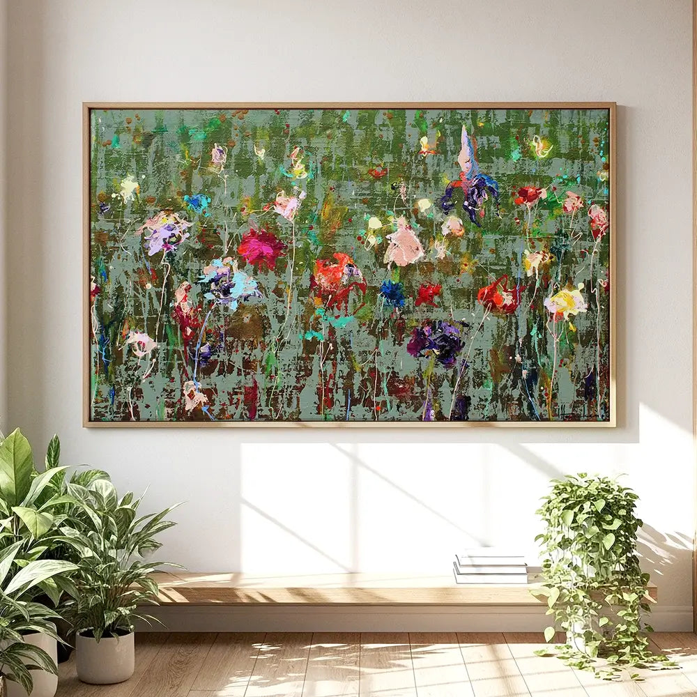 Garden Flowers Oversized Canvas Print Garden Flowers Oversized Canvas Print wall art product Art Print Shop