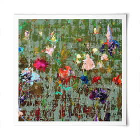 Garden Flowers Square Art Print Garden Flowers Square Art Print wall art product Studio Paint-Ing
