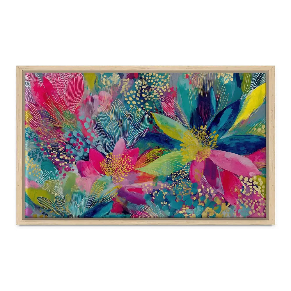 Garden In Colours Canvas Print Garden In Colours Canvas Print wall art product Chromatic Storm Studio
