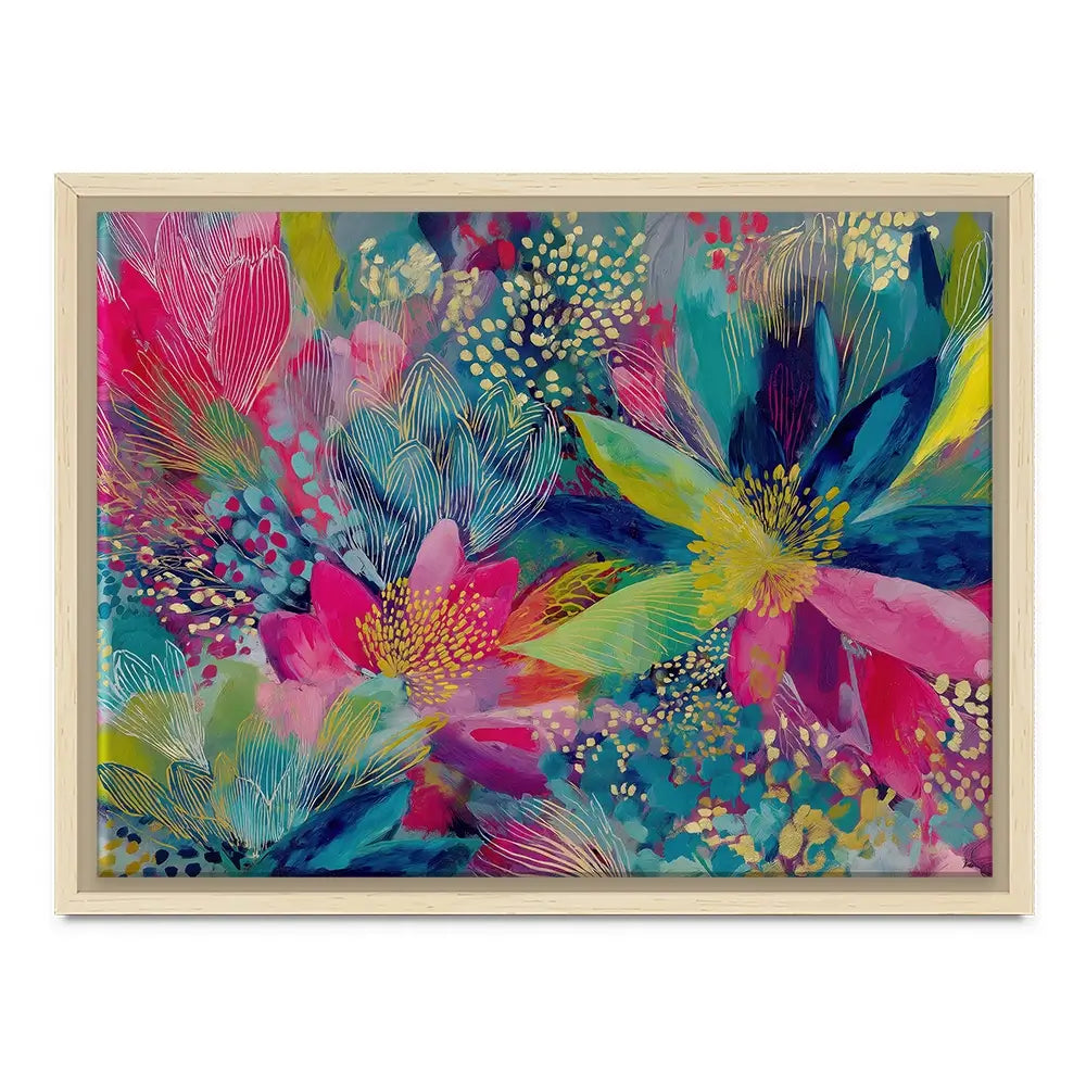 Garden In Colours Canvas Print Garden In Colours Canvas Print wall art product Chromatic Storm Studio