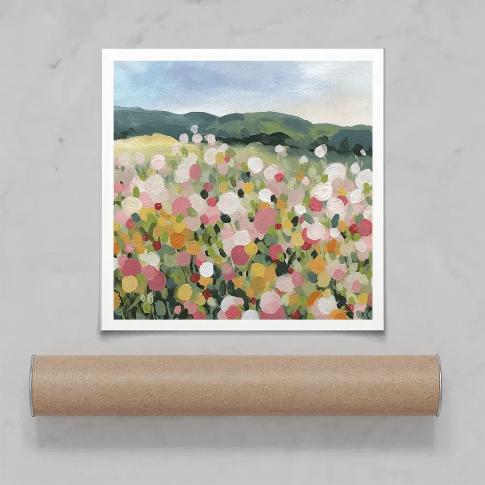 Garden Party Square Art Print Garden Party Square Art Print wall art product Carol Robinson