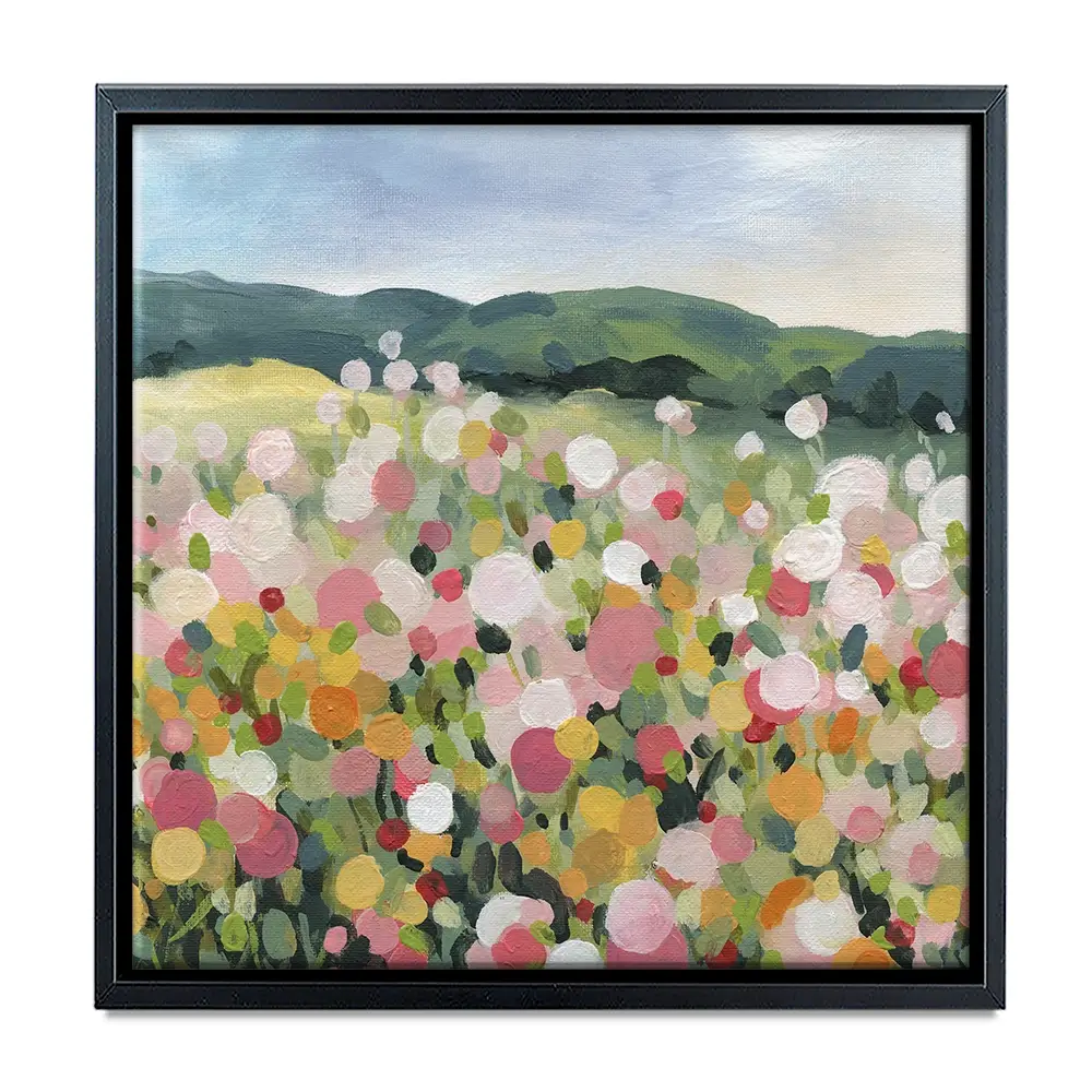 Garden Party Square Canvas Print Garden Party Square Canvas Print wall art product Carol Robinson