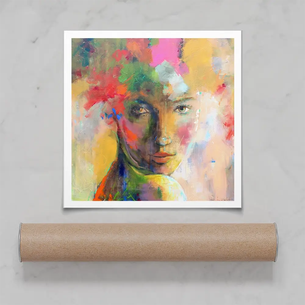 Gaze Square Art Print Gaze Square Art Print wall art product Studio Paint-Ing