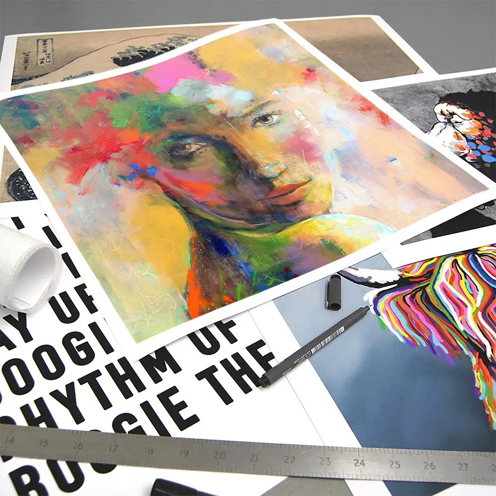 Gaze Square Art Print Gaze Square Art Print wall art product Studio Paint-Ing