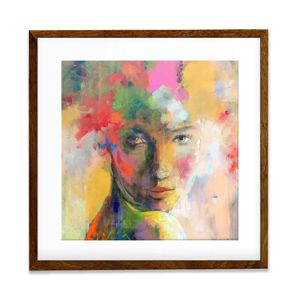 Gaze Square Framed Art Print Gaze Square Framed Art Print wall art product Studio Paint-Ing