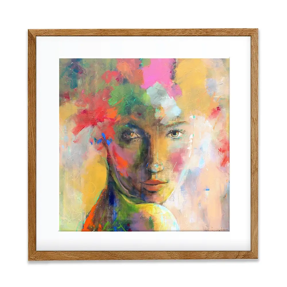 Gaze Square Framed Art Print Gaze Square Framed Art Print wall art product Studio Paint-Ing