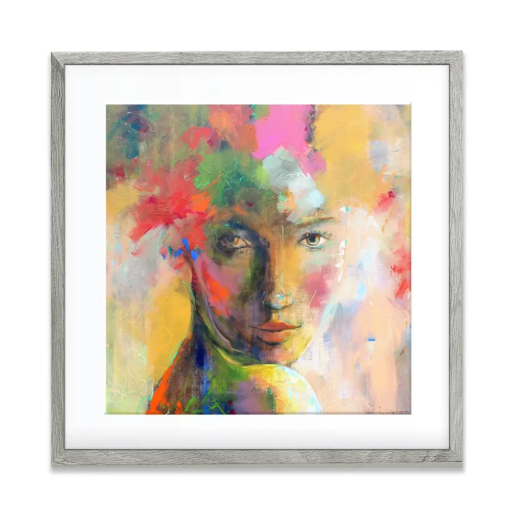 Gaze Square Framed Art Print Gaze Square Framed Art Print wall art product Studio Paint-Ing