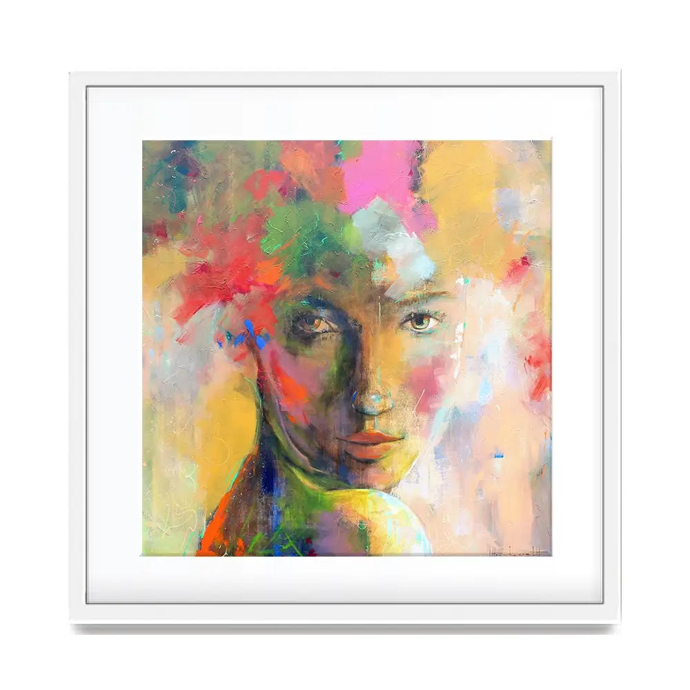 Gaze Square Framed Art Print Gaze Square Framed Art Print wall art product Studio Paint-Ing
