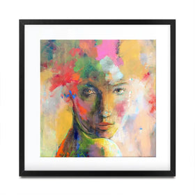 Gaze Square Framed Art Print Gaze Square Framed Art Print wall art product Studio Paint-Ing