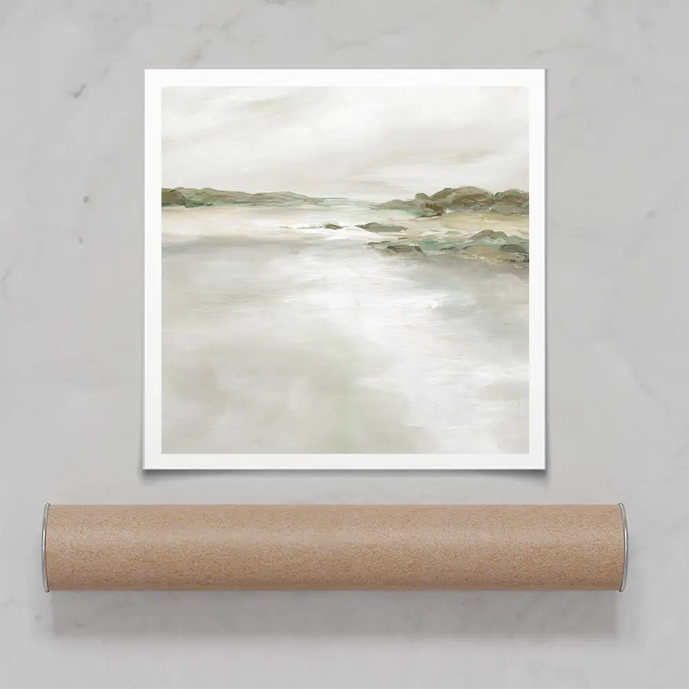 Gentle Coastline Square Art Print Gentle Coastline Square Art Print wall art product Carol Robinson